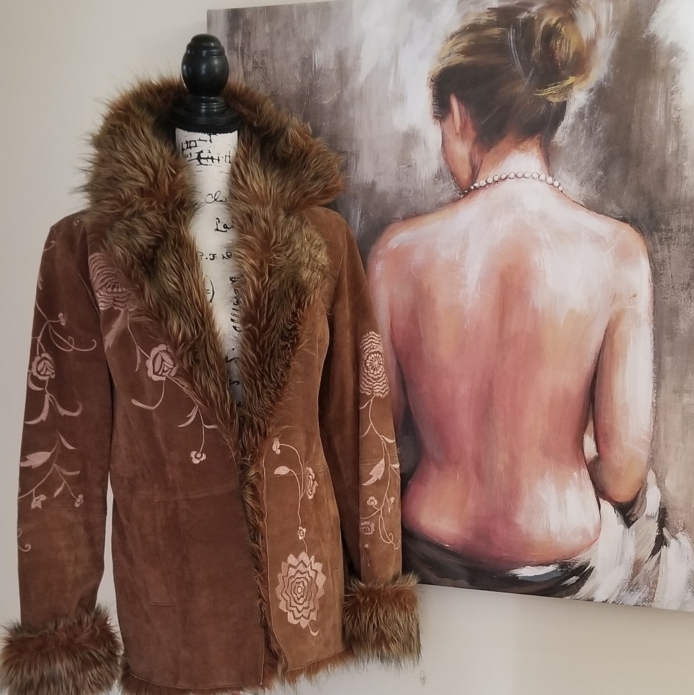 Women's Together Brown Leather Jacket.